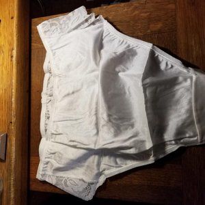 Vintage Fredericks of Hollywood White Lace Brief L